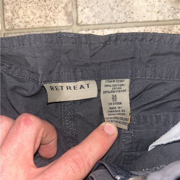 Gray cargo baggy pants 34/32 - Picture 3 of 4